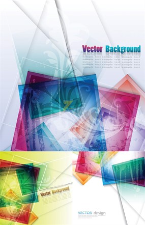 时尚潮流花纹矢量素材下载